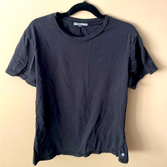 James Perse | Tops | James Perse Black Short Sleeve Tshirt | Poshmark